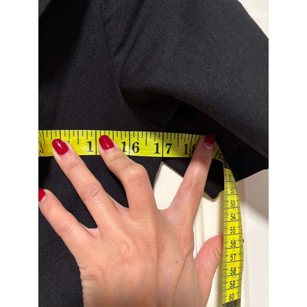 Vintage Dépêche Petite Black Double Button Dress 4 - Picture 7 of 11